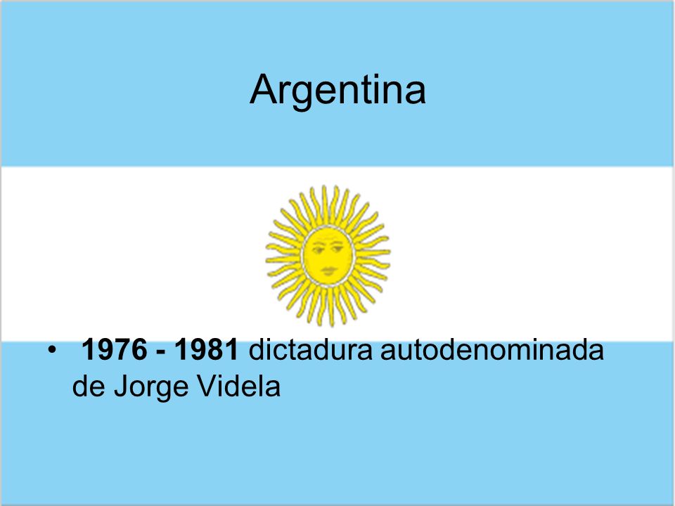 Argentina dictadura autodenominada de Jorge Videla