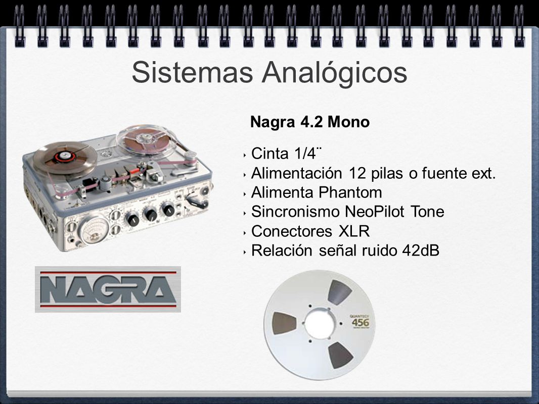 Sistemas Analógicos Nagra 4.2 Mono Cinta 1/4¨