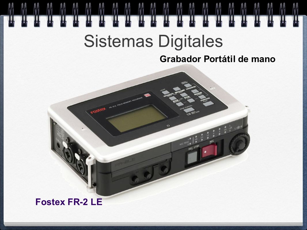 Sistemas Digitales Grabador Portátil de mano Fostex FR-2 LE