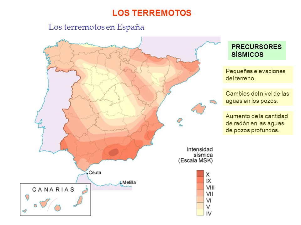 Los terremotos en España