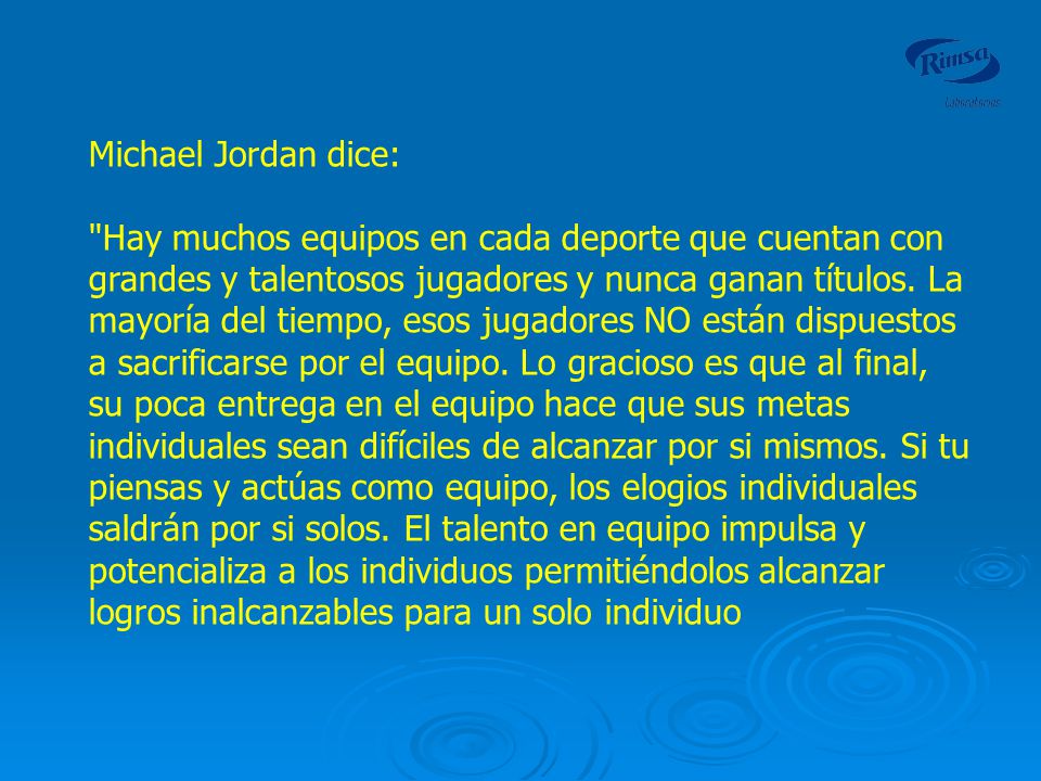 Michael Jordan dice: