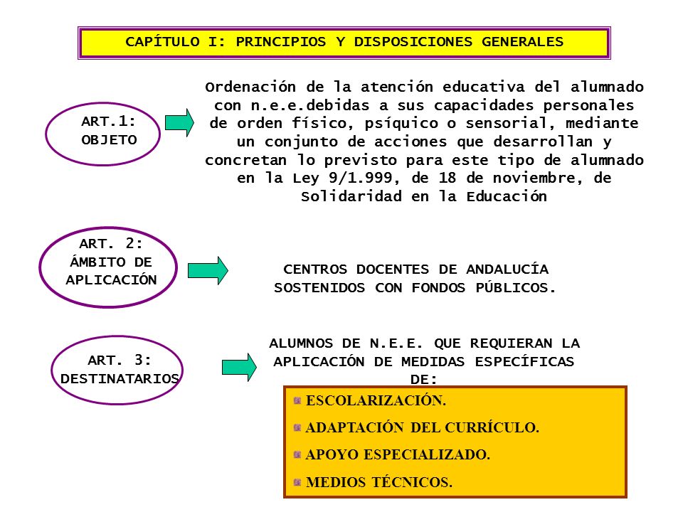 CAPÍTULO I: PRINCIPIOS Y DISPOSICIONES GENERALES