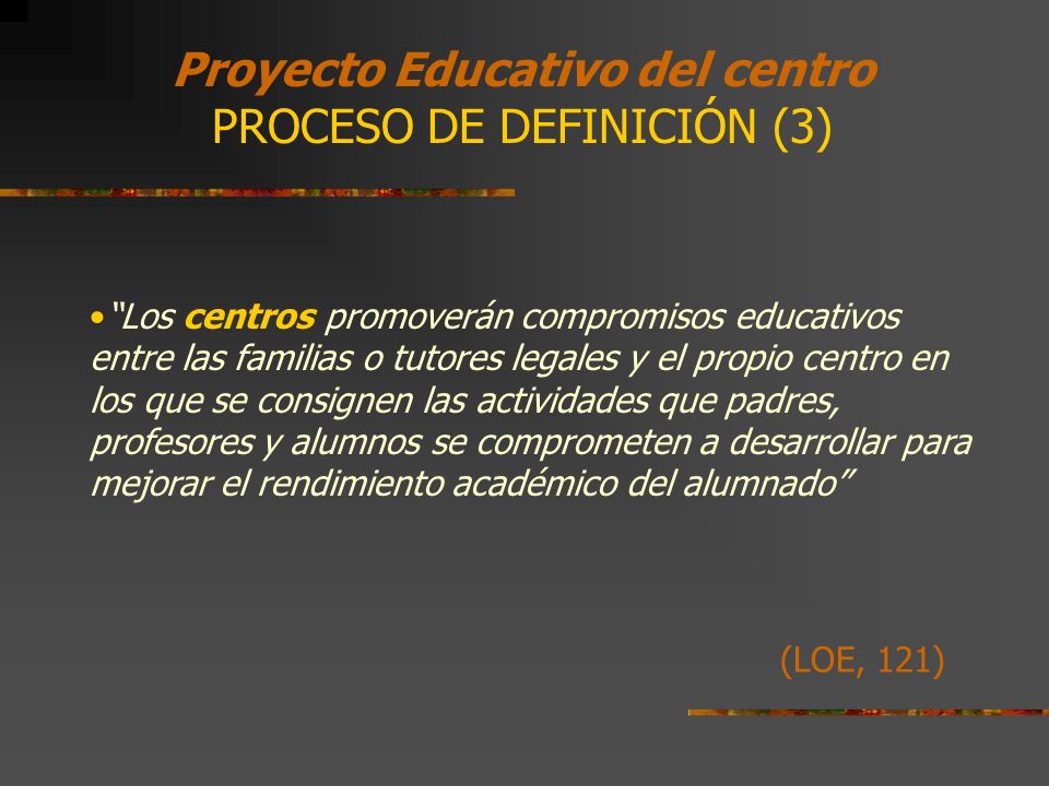 Proyecto Educativo del centro
