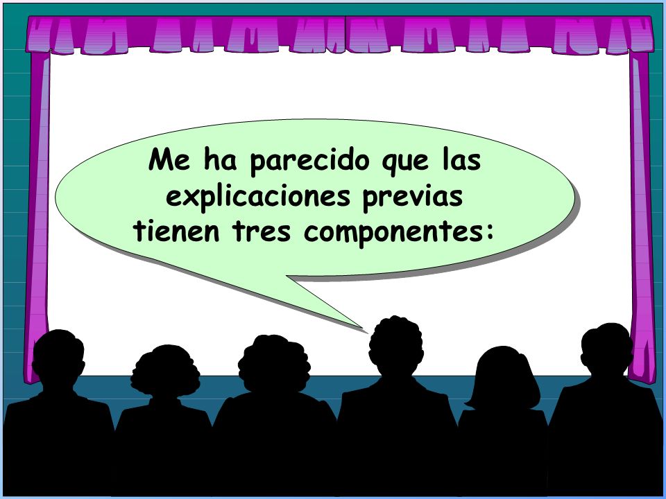 Me ha parecido que las explicaciones previas tienen tres componentes: