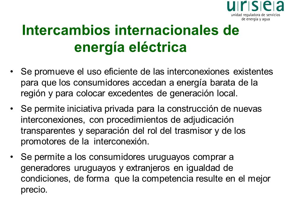 Intercambios internacionales de energía eléctrica