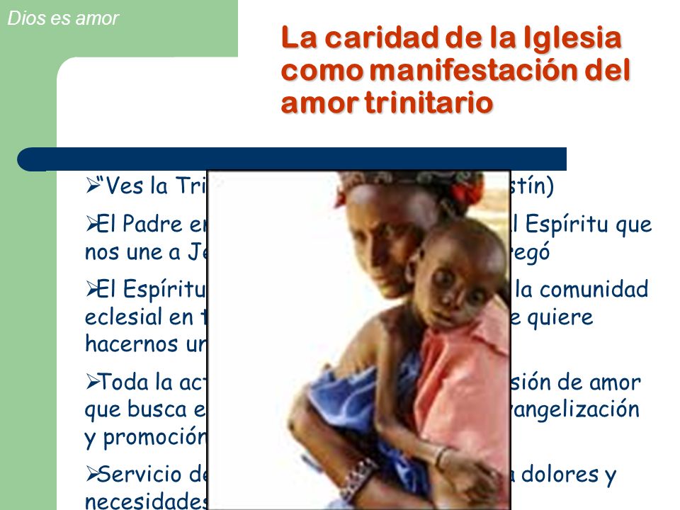 La caridad de la Iglesia como manifestación del amor trinitario