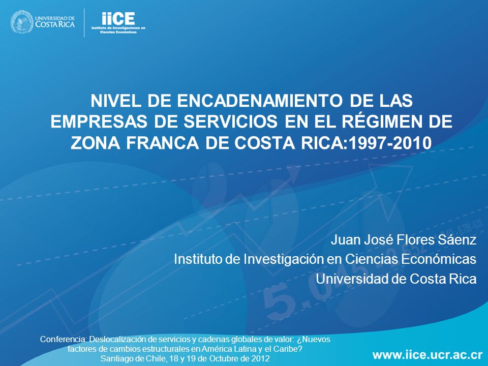 Nivel de encadenamiento de las empresas de servicios en el régimen de zona franca de Costa Rica: