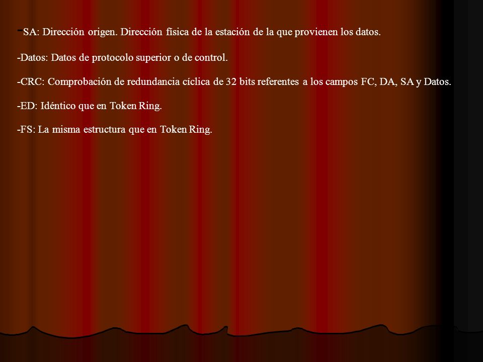 -SA: Dirección origen. Dirección física de la estación de la que provienen los datos.