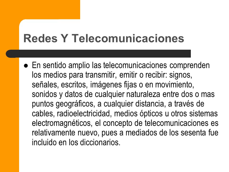 Redes Y Telecomunicaciones