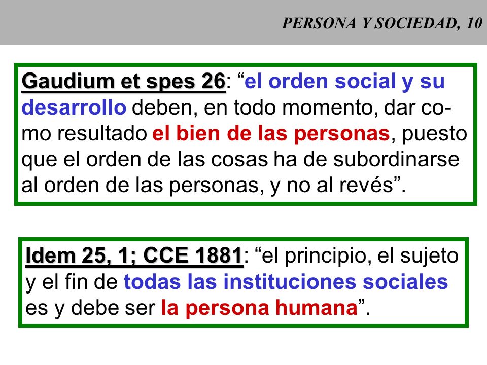 Gaudium et spes 26: el orden social y su