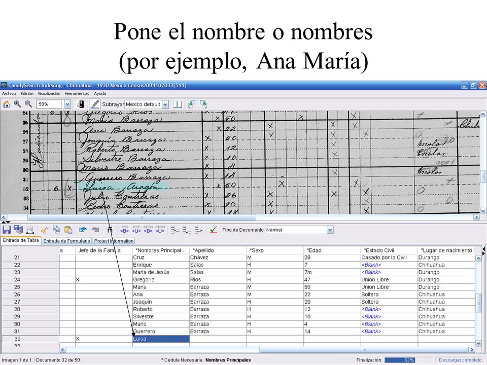 Pone el nombre o nombres (por ejemplo, Ana María)