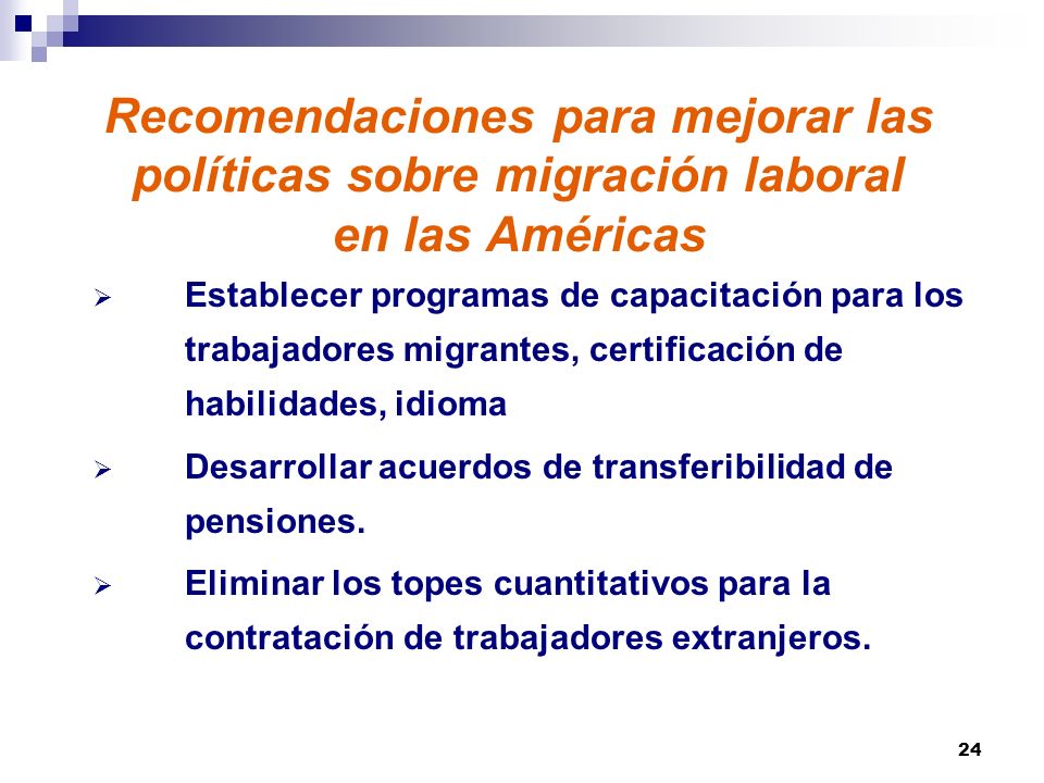 Recomendaciones para mejorar las políticas sobre migración laboral en las Américas