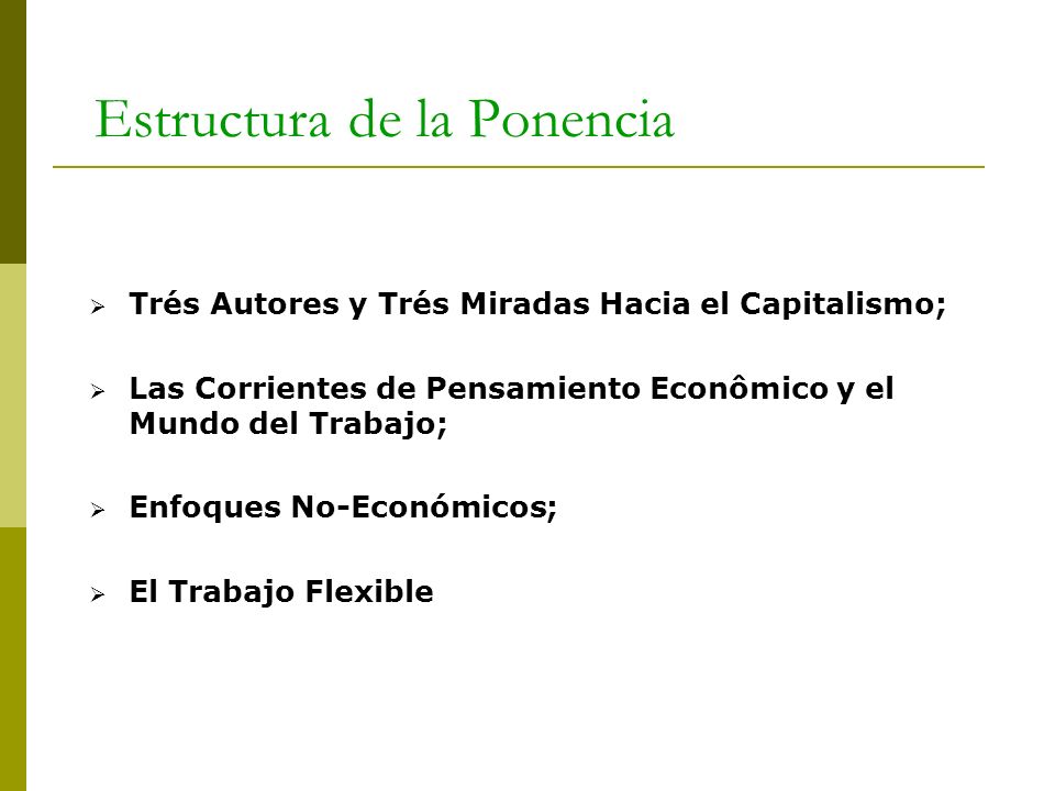 Estructura de la Ponencia