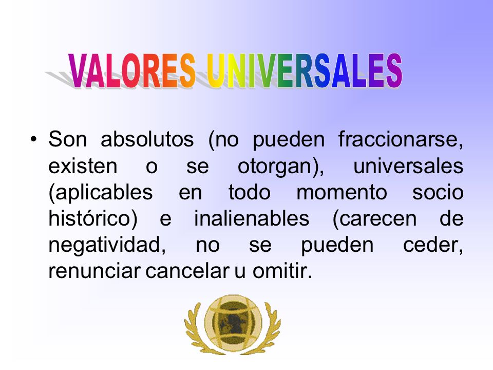 VALORES UNIVERSALES