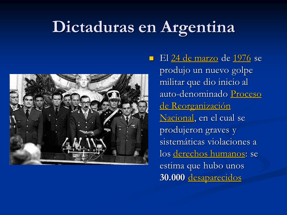 Dictaduras en Argentina