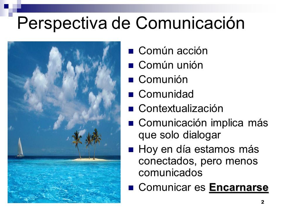 Perspectiva de Comunicación