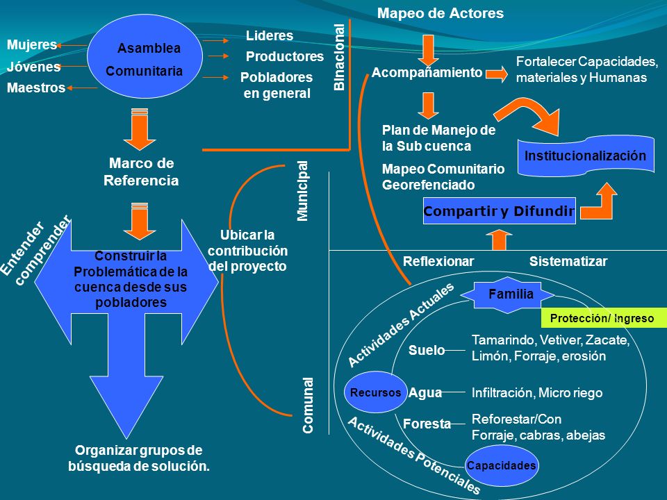 Mapeo de Actores Marco de Referencia Entender comprender Asamblea