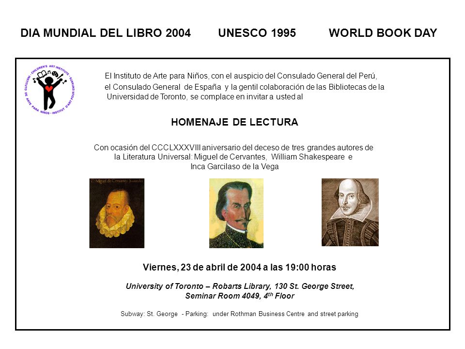 Viernes, 23 de abril de 2004 a las 19:00 horas