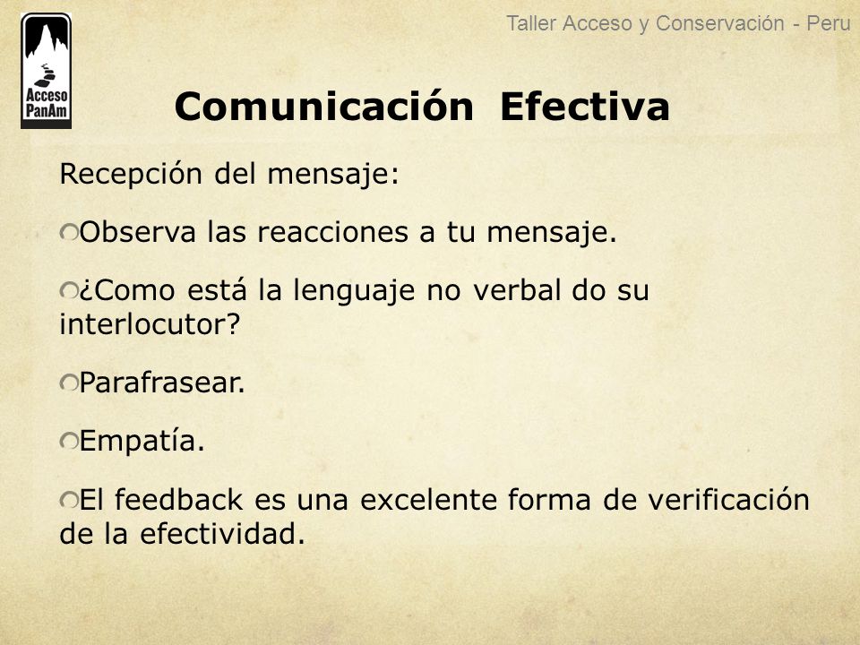 Comunicación Efectiva