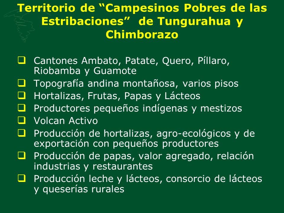 Territorio de Campesinos Pobres de las Estribaciones de Tungurahua y Chimborazo