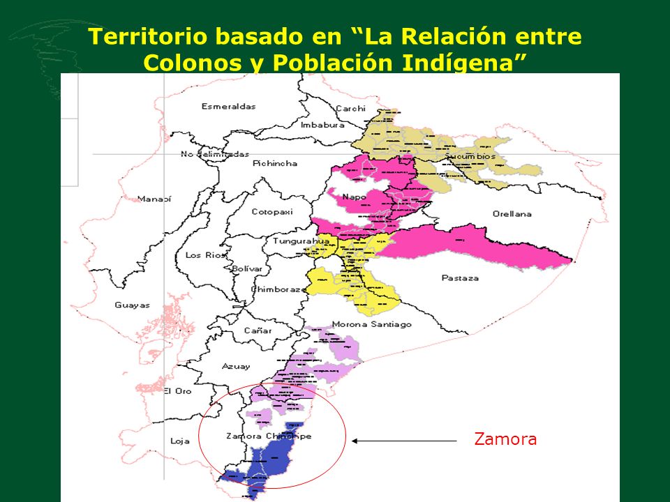 Territorio basado en La Relación entre Colonos y Población Indígena