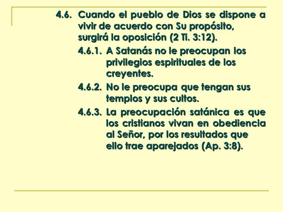 4. 6. Cuando el pueblo de Dios se dispone a