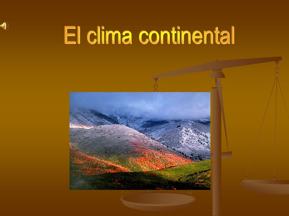 El clima continental
