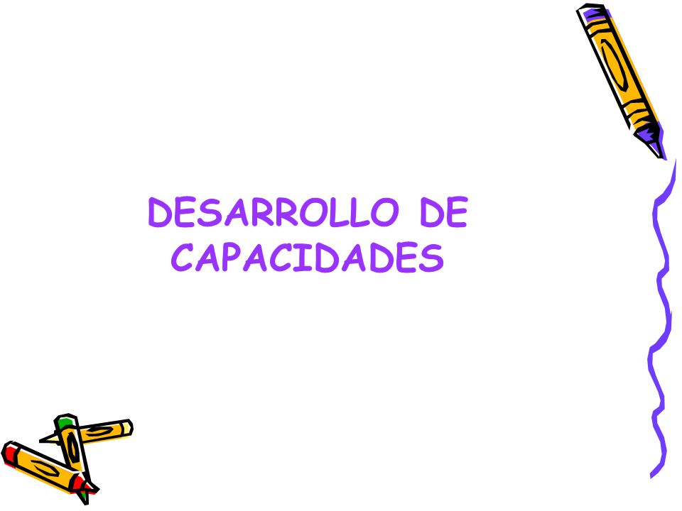 DESARROLLO DE CAPACIDADES