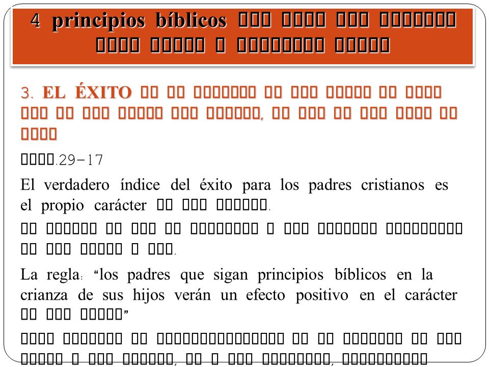 4 principios bíblicos que Dios nos entrega para criar a nuestros hijos