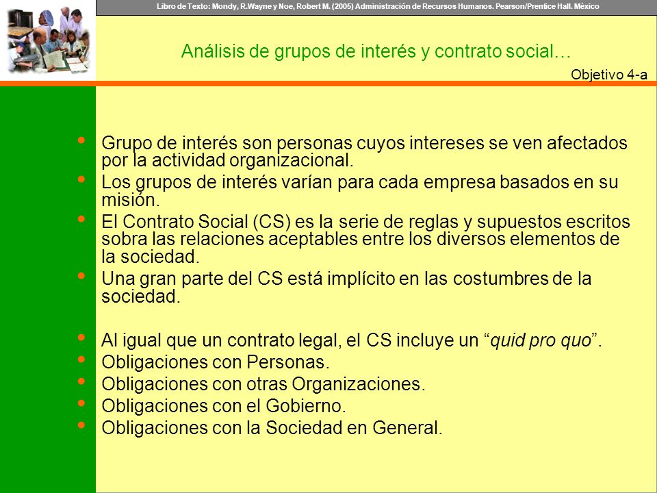 Análisis de grupos de interés y contrato social…