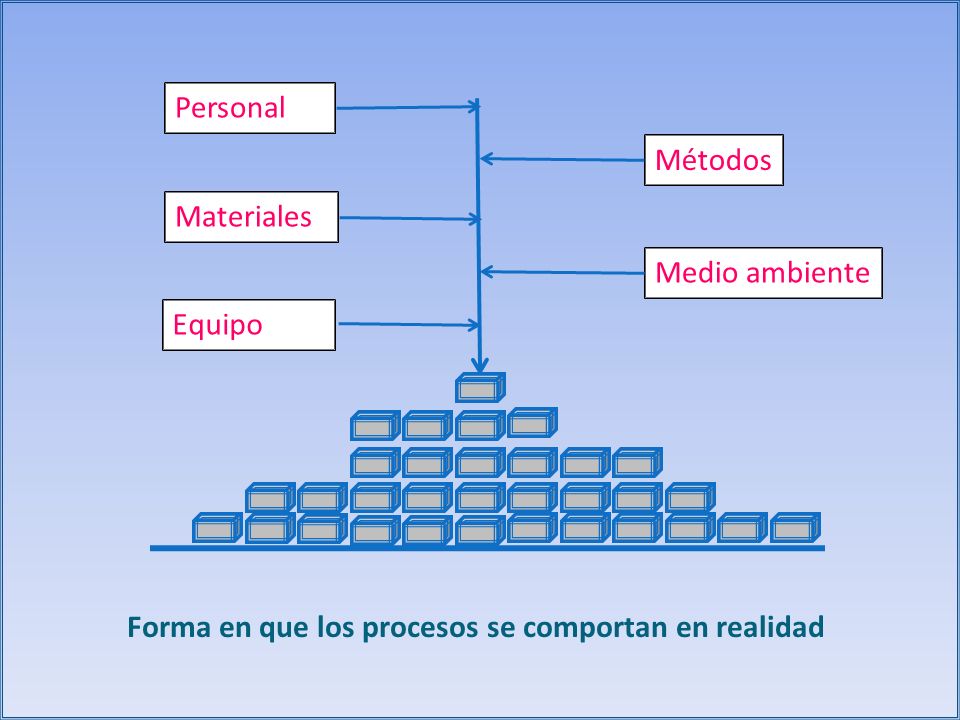 Forma en que los procesos se comportan en realidad
