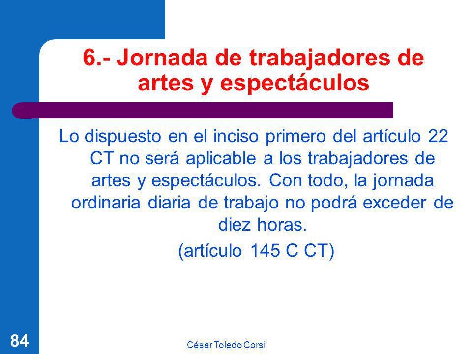 6.- Jornada de trabajadores de artes y espectáculos