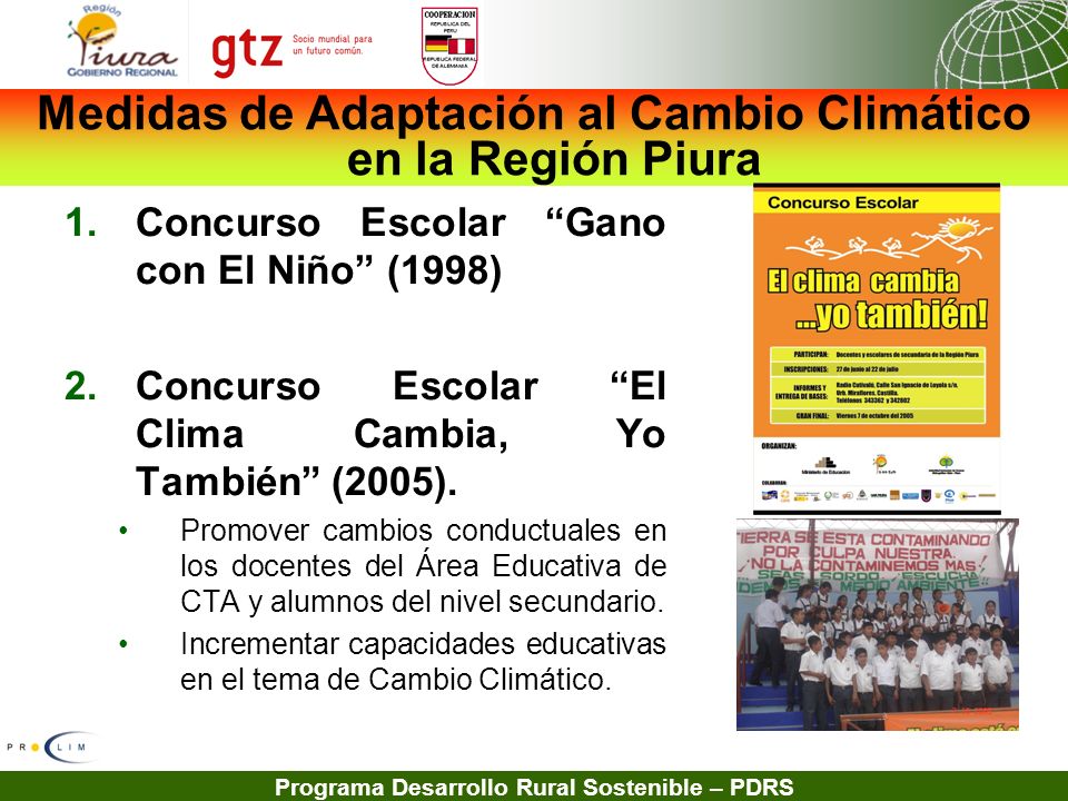 Medidas de Adaptación al Cambio Climático en la Región Piura