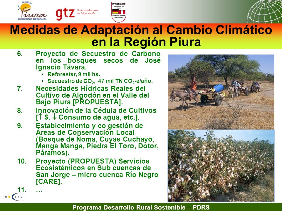 Medidas de Adaptación al Cambio Climático en la Región Piura