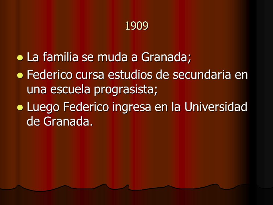 La familia se muda a Granada;