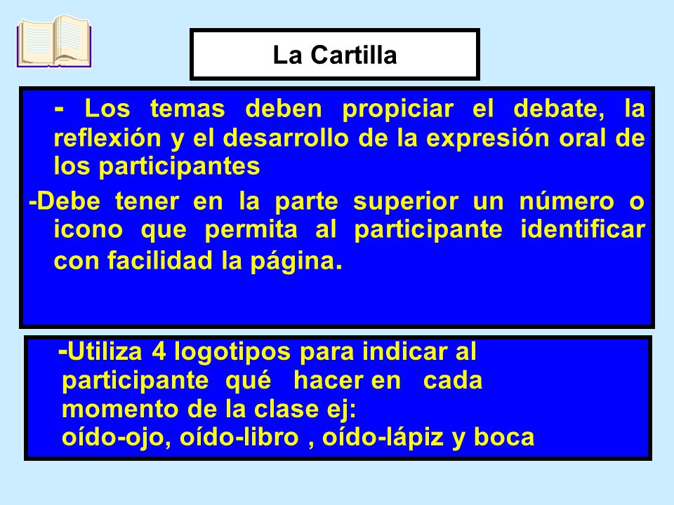 -Utiliza 4 logotipos para indicar al