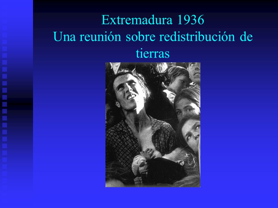 Extremadura 1936 Una reunión sobre redistribución de tierras