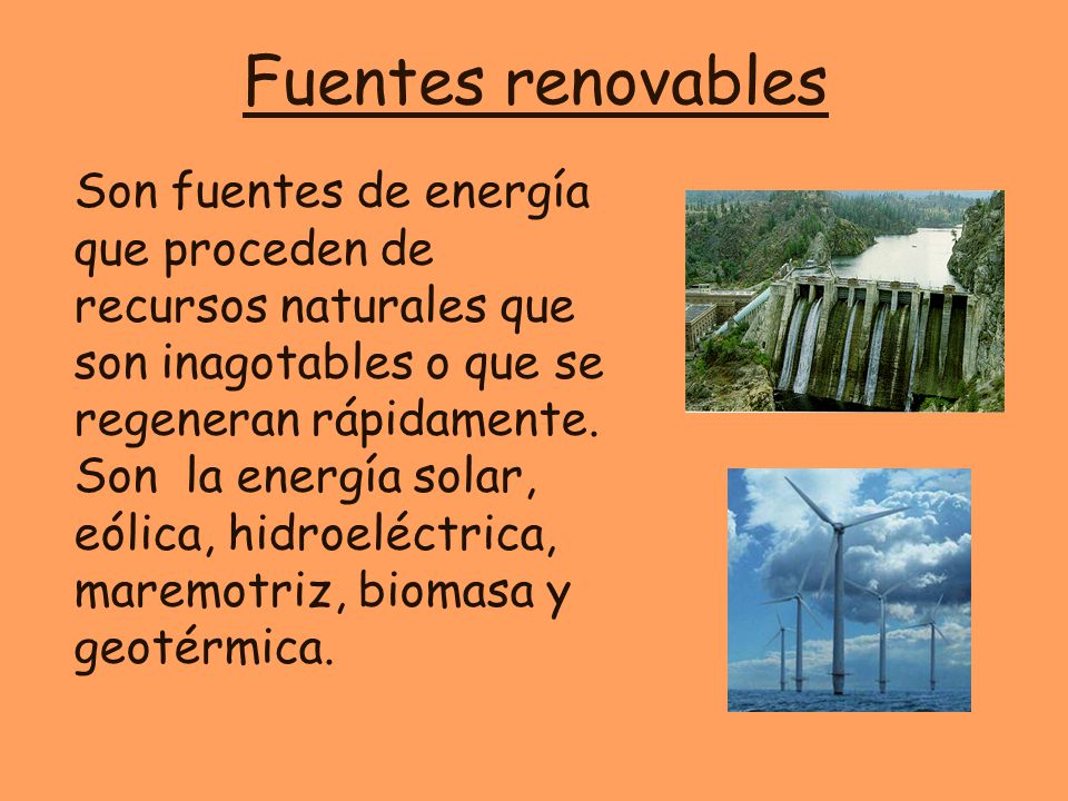 Fuentes renovables