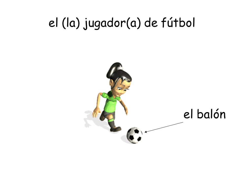 el (la) jugador(a) de fútbol