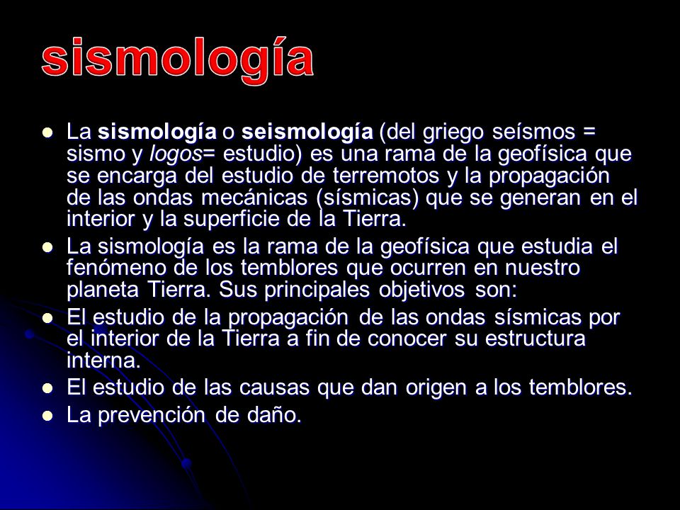 sismología