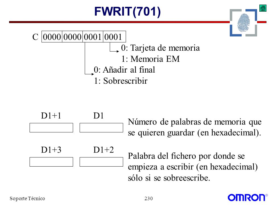 FWRIT(701) C : Tarjeta de memoria 1: Memoria EM