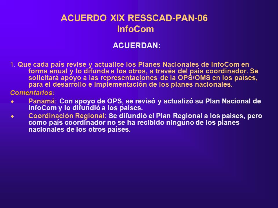 ACUERDO XIX RESSCAD-PAN-06 InfoCom