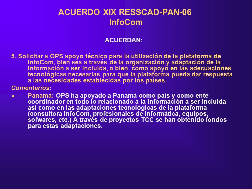 ACUERDO XIX RESSCAD-PAN-06 InfoCom