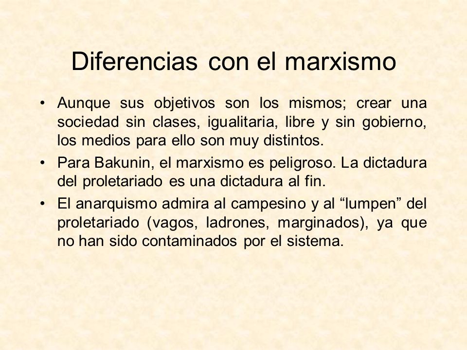 Diferencias con el marxismo