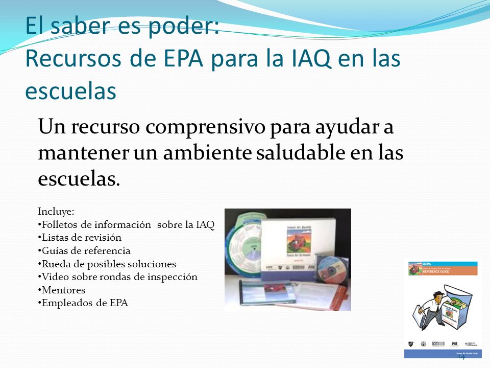 El saber es poder: Recursos de EPA para la IAQ en las escuelas