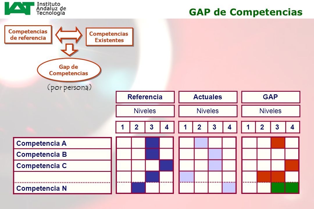 GAP de Competencias (por persona) Referencia Actuales GAP Niveles
