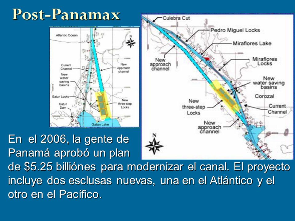 Post-Panamax En el 2006, la gente de Panamá aprobó un plan