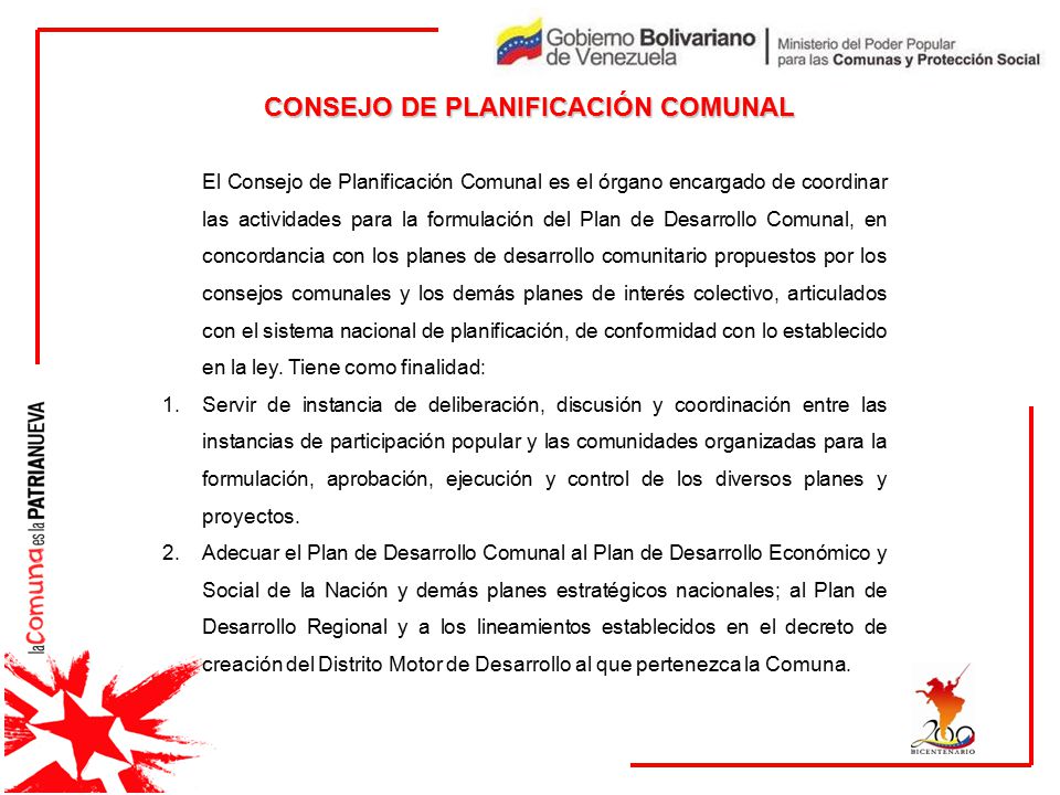 CONSEJO DE PLANIFICACIÓN COMUNAL