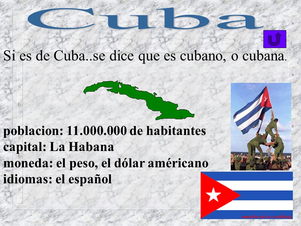 Si es de Cuba..se dice que es cubano, o cubana.
