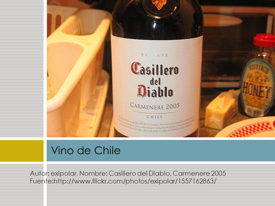 Vino de Chile Autor: exipolar, Nombre: Casillero del Diablo, Carmenere 2005 Fuente: